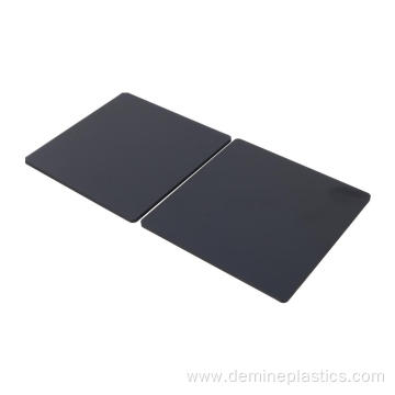 Glossy black solid sheet polycarbonate panel